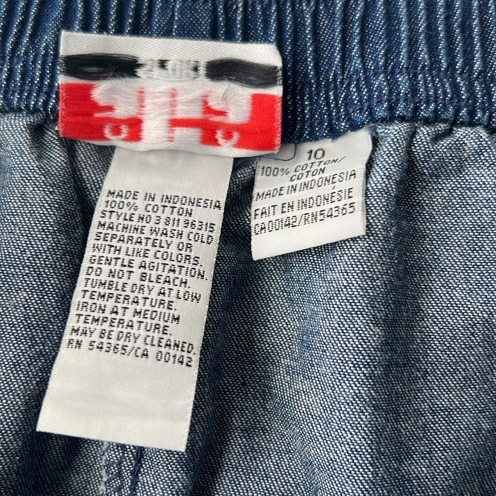 Vintage Embroidered Denim Skirt - Blue - Picture 10 of 11